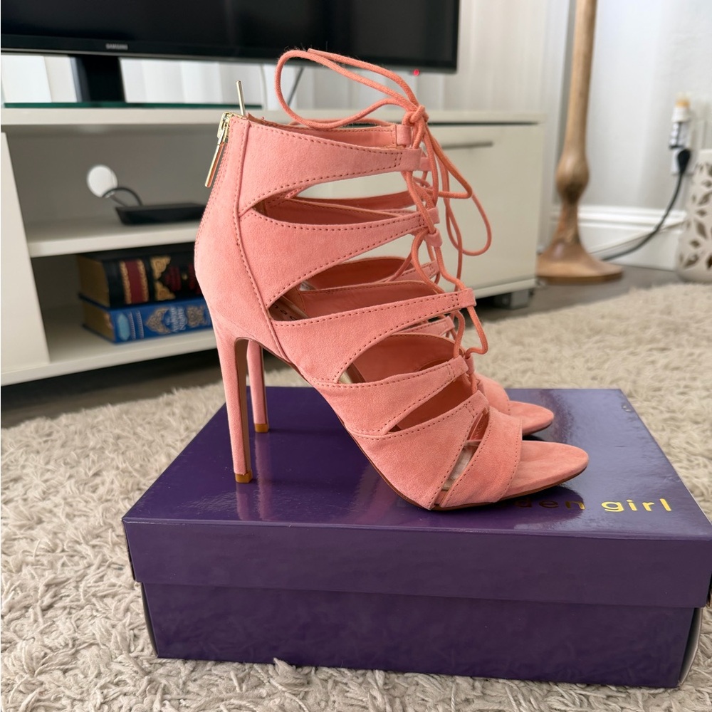 New Madden Girl Coral Lace-Up Heels